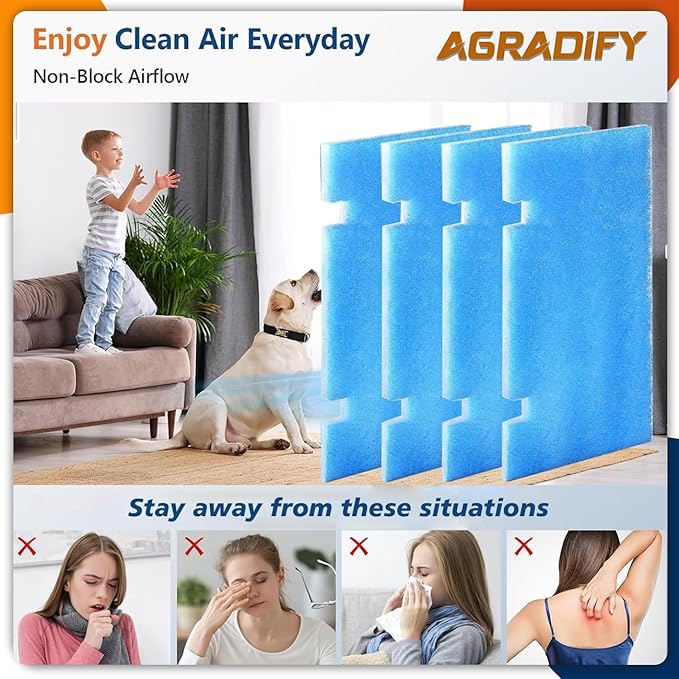 12 Pack RV Air Conditioner Filters 14" X 7.5" MERV 8 Rated RV AC Replacement Filters Compatible with Dometic Duo Therm 3313107.103/3105012.003