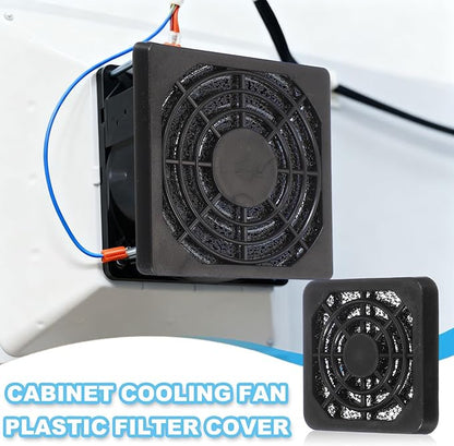 PATIKIL 60mm Fan Filter Grill, 6 Pcs Plastic Ventilation Dustproof Grill Covers Cooling Ventilator with Screws for Industry Workshop Computer Case Refrigerators Air Conditioning, Black