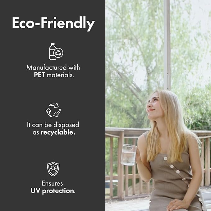 51in X 190in Window Screen Mesh, Replacement, Water-Resistant, Pet Resistant, Fine Dust & Pollen Proof, 30Mesh, Durable New Material, DIY Tools Included