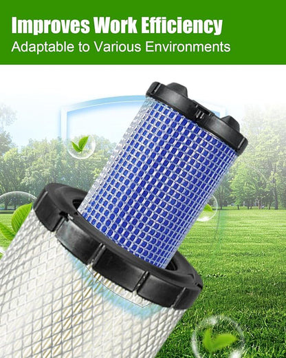 Air Filters Fit for John Deere SU29300 SU29301 5045D 5045E 5050E 5055E 5060E 5065E 5067E 5075E 5210 5305 5310 5405 5410 5610, Tractor Primary and Secondary Air Filter Kit