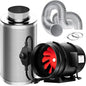 VIVOSUN Grow Tent Ventilation System, 8 Inch Inline Duct Fan with Speed Controller, 8'' Carbon Filter, and 25ft. Ducting Combo, Air Cooling and Filtration Kit for Grow Tent, Hydroponics