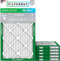 Filterbuy 16x24x1 Air Filter MERV 8 Essential Dust & Allergy Defense (6-Pack), Electrostatic Pleated HVAC AC Furnace Filters Replacement, Made in USA (Actual Size: 15.38 x 23.38 x 0.75)