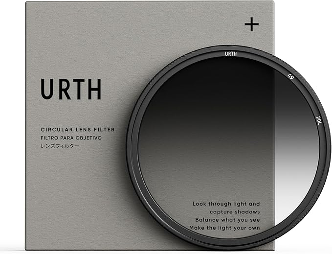 Urth 49mm Soft Graduated ND8 Lens Filter (Plus+) — 3-Stop, Ultra-Slim 20-Layer Nano-Coated Soft Grad Neutral Density Camera Lens Exposure Balance Filter