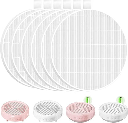 6 Pack HPro Nail Dust Collector Replacement Filters, Compatible with MelodySusie Nail Dust Collectors Models HPro/SProR