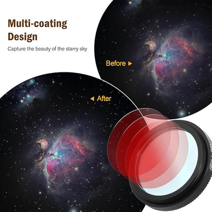 Astromania Deluxe Telescope LRGB 1.25 Inch Filter Set - Colour Filters for Use with Monochrome CCD Cameras - Give Stunning Astrophotographic Results