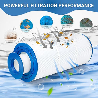 6541-397 Pool Spa Filter Cartridge Compatible with Sundance Filter 880 Series,Outer Filter 6473-165 with Inner Filter 6473-164 Hot Tub Spa Pool Replacement Cartridge