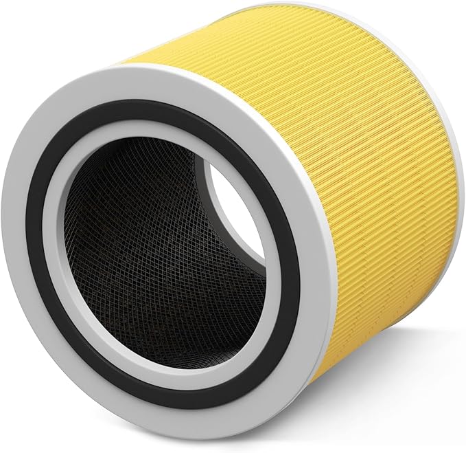 Core 200S-P Replacement Filter Compatible with LEVOIT Core 200S Smart WiFi Air PuriFier, Core 200S-RF Air Filter, Yellow, 2 Pack