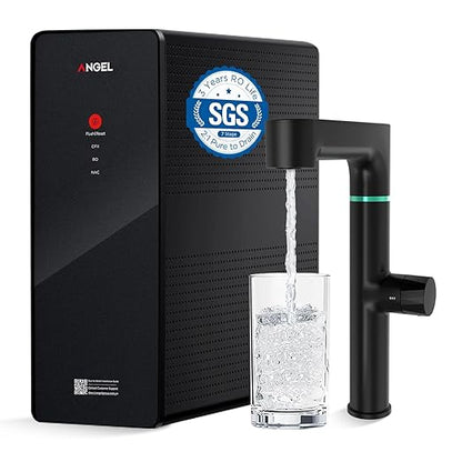 ANGEL X1 Pro Reverse Osmosis Water Filter, 7-Stage Under Sink Water Filtration System, 3 Years RO Life, 2:1 Pure to Drain, Reduces PFAS/PFOS, TDS, Chlorine, Bad Taste & Odor, Lead-Free
