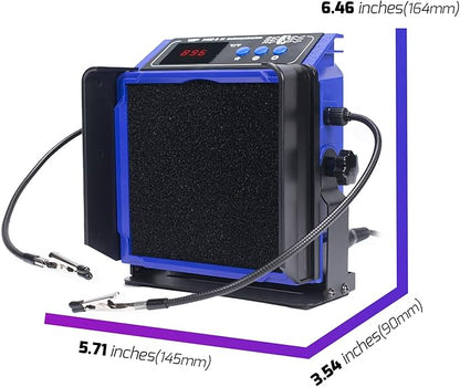WEP 948DQ-III Fume Extractor Double Filtering with 110W Soldering Iron Station 2-in-1 Solder Smoke Absorber, with PID Control, ℉/℃, Sleep Mode, Tip Cleaner, 3 Soldering Tips, 35g Solder