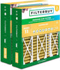 Filterbuy 20x25.25x3.5 Air Filter MERV 11 Superior Pet & Allergy Defense (2-Pack), Pleated HVAC AC Furnace Filters for AprilAire Space-Gard 102 & 2120 (Actual Size: 19.94 x 25.38 x 3.75)