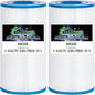 PRB35-in Spa Filter Cartridge Replaces for Unicel C-4335, Filbur FC-2385, R173431, 409-219, 03FIL1300, 17-2482, 25393, 303557, 817-3501, 40353, 35 sq.ft Drop in Hot Tub Filter, 2 Pack