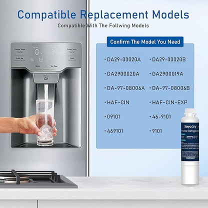 Refrigerator Water Filter Replacement for Samsung Water Filter DA29-00020B, HAF-CIN, RS25J500DSR, RF28HMEDBSR, HAF-CIN/EXP, RF4287HARS, RF28HFEDBSR, K007 1 Pack