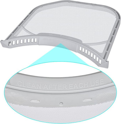ADQ566564 Lint Filter Replacement for LG and Kenmore Dryers, Rim Without Felt Seal, Ultra Durable Lint Screen Trap with Dryer Vent Lint Brush