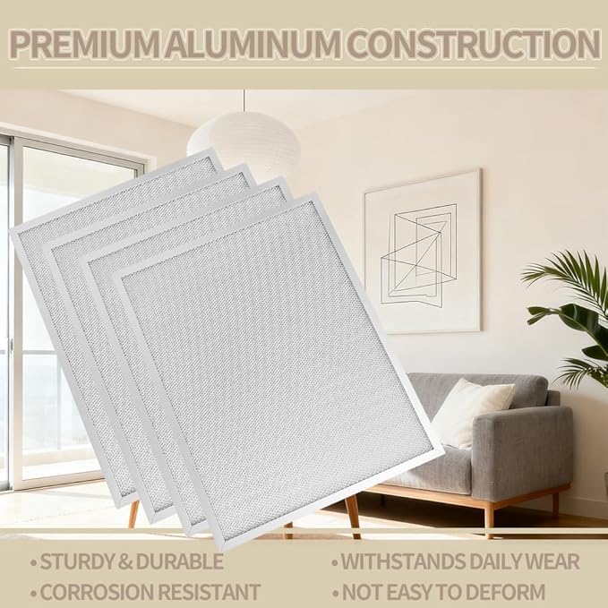 4 Pcs 203368 Air Pre Filter 16'' x 12.5'' Fit for Honeywell Air Cleaner F300E1019 F300A1625 F50F1073 F50F F300E