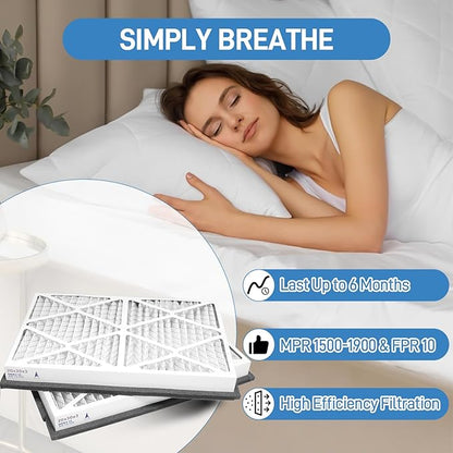 20x30x3 MERV 13 Pleated Air Filter, 2 Pack, Compatible with Zephyr VGF Series 20x30x3 Whole Home Return Air Grille Filter, Actual Size 18-3/8 28-3/8 3"