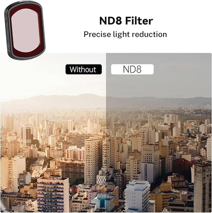Haoge 3-Pack ND Filter Set for DJI Osmo Pocket 3,with ND8 ND64 ND256 Filters and LCD Screen Protector,Filter kit Vlog Video Accessory,Multi-Coated HD Optical Glass