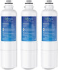 EcoAqua 11032531 Replacement for Bosch® Ultra Clarity® Pro BORPLFTR50, 12033030, 11025825, BORPLFTR55, B36CD50SNS, B36CT80SNS, B36CL80ENS, B36FD50SNS, WFC100MF, Refrigerator Water Filter, 3 Filters