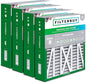 Filterbuy 20x23x5 Air Filter MERV 8 Essential Dust & Allergy Defense (4-Pack), Pleated HVAC AC Furnace Filters for Bryant, Carrier, BDP, Day & Night, and Payne (Actual Size: 19.81 x 22.56 x 4.25)