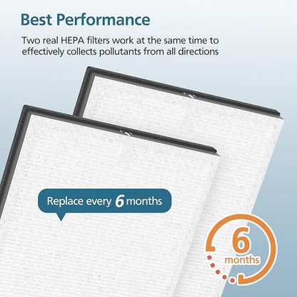 HY4866 Replacement Filters for MORENTO and WESTHEY HY4866 Air Purifier, YIOU M1 Air Cleaner Purifier, 3-in-1 HEPA Filters for HY4866 Air Purifier, Enhanced Version,2 Pack