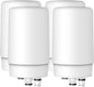 AQUA CREST Faucet Water Filter, Replacement for Brita® Filter, Brita® Faucet 36311 On Tap Water Filtration System, FR-200, FF-100 Replacement Filter, White (4 Packs)