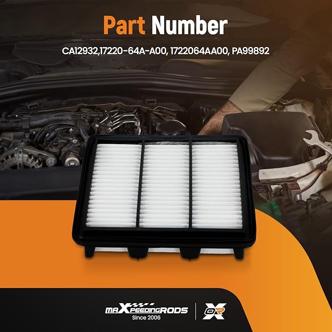 maXpeedingrods CA12932 Engine Air Filter Fit for Acura Integra 1.5L 2023-2025, for Honda Civic 1.5L 2022-2025, CR-V 1.5L 2023-2025, Accord 1.5L 2023-2025, Replacement for 1722064AA00, PA99892