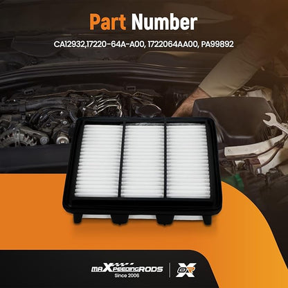 maXpeedingrods CA12932 Engine Air Filter Fit for Acura Integra 1.5L 2023-2025, for Honda Civic 1.5L 2022-2025, CR-V 1.5L 2023-2025, Accord 1.5L 2023-2025, Replacement for 1722064AA00, PA99892