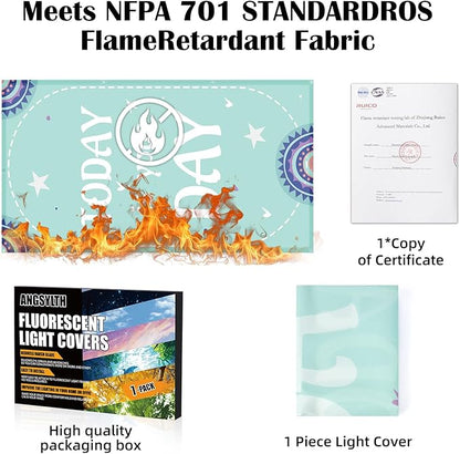 Fluorescent Light Covers - Classroom Covers for Ceiling Lights, 1 PCS 4 x 2 Feet Magnetic Light Filters, Classroom, Office Decor (Todat is Your Day)