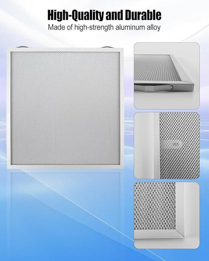 2 Pcs Grease Range Hood Filters Fit for Broan 97017415 S97017415, Aluminum Filters 14 x 13.7 x 0.4 inchs