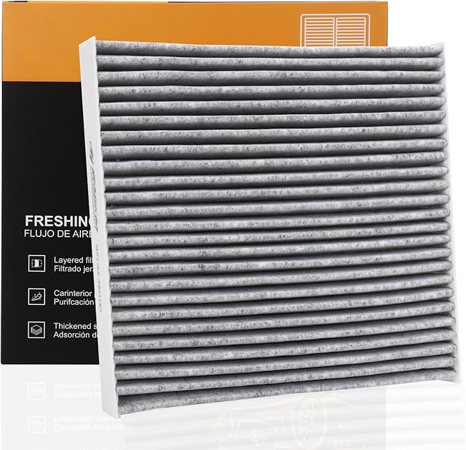 Cabin Air Filter with Activated Carbon, Compatible with CF12820, Hyundai 97133-L1000, 97133-N9100, Elantra, Ioniq, Santa Cruz, Santa Fe, Sonata, Tucson, KIA K5, Niro, Sorento, Sportage, GV60