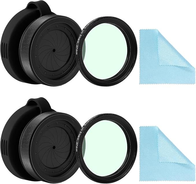 Adjustable Iris Aperture Diaphragm Filter Pack M30 to M37 Iris Aperture Diaphragm Adapter Optical Diaphragm 1.5-26mm Lens Module Adapter Ring PVS-14 PVS 14 (Adjustable Iris PVS14*2)