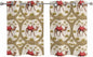 2 Panel Kitchen Cafe Curtains, Camels Palm Trees Sunlight Filtering Nature Air Through, Window Decor Tier Curtains for Living Room 55W x 39L inch Desert Date Coconut Trees Leaves Cords Beige