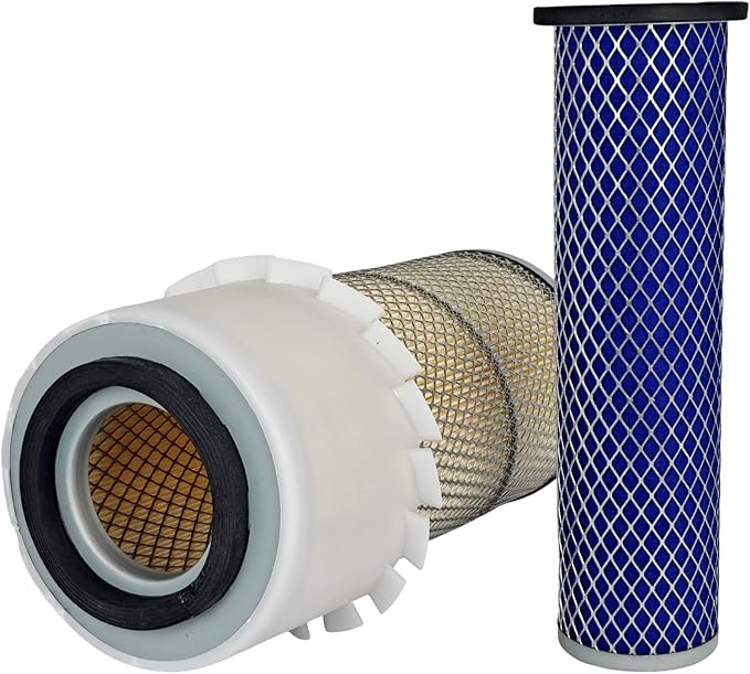 Outer Inner Air Filter Kit 384812R93 3125199R1 Compatible with John Deere 244E 244H 84 4475 5575 6675 7775 5200 Tractor Loader AH19852 AT17370T 3035558R1 3133241R1 Primary Secondary Air Cleaner