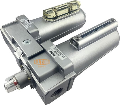 3/4" NPT HEAVY DUTY Industrial Grade 2 Stages Coalescing Filter Desiccant Dryer System For Compressed Air Lines, Metal Bowls, Great For Paint Spray And Plasma Cutter