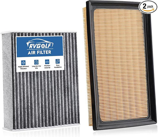 Engine+Cabin Air Filters Set Fit for 2019-2025 RAV4 Hybrid, 2018-2025 2026 Camry Hybird, 2020-2025 Highlander Hybrid Engine Air Filter Automotive Accessories CF12157 CA12289