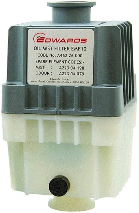 Edwards EMF10 Oil Mist Filter, KF25 Ports, for RV3, RV5, RV8 Vacuum Pumps