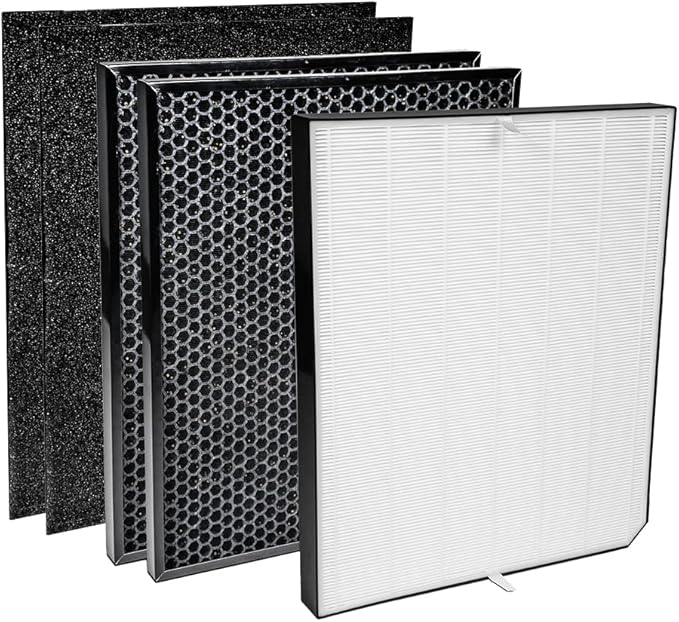 AIRDOCTOR AD3000 / AD3500 Fits Both Models Genuine Filter Replacements - One Year Combo Pack Includes: 1 UltraHEPA & 2 Carbon/Gas Trap/VOC & Pre-Filters (AD3500 / AD3000 One Year Combo Pack)