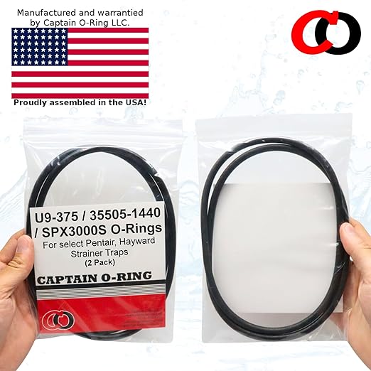 Captain O-Ring – Replacement U9-375/35505-1440 / SPX3000S / O-12 O-Rings for Pentair, Sta-Rite, Hayward Strainer Trap Cover (2 Pack)