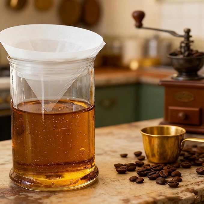 20 pcs 10 Inch Fryer Oil Filter, Non Woven Cooking Deep Oil Cones Strainer Grease Maple Syrup Beeswax Filter for Restaurant Kitchen Cafe Hotel Food Truck