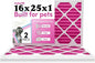 Colorfil 16x25x1 Air Filter (2-Pack) | Made in the USA | Color Changing | Remove Cat and Dog Odor | MERV 8 for Pet Hair Dander and Dust | 15.5"x24.5"x0.75" Exact Size