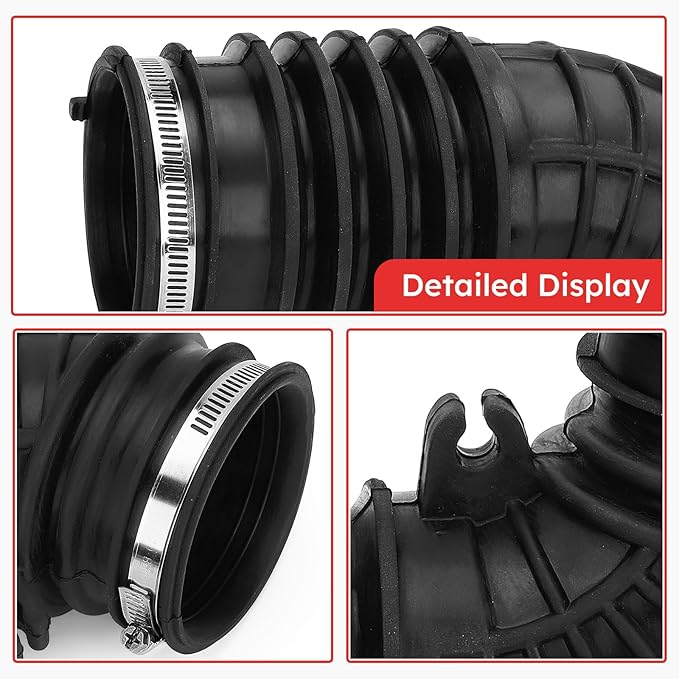 17228RWCA00 Engine Air Intake Hose Tube with Clamps for 2007-2012 Acura RDX 2.3L Replace# 17228-RWC-A00