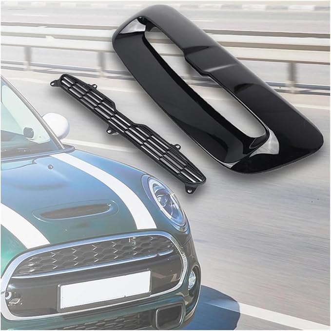 Car Front Air Intake Vent Scoop Car Air Flow Intake Hood Compatible With BMW Compatible With Mini And Cooper R55 R56 R57 R58 R59 2007-2013(Carbon fiber black)