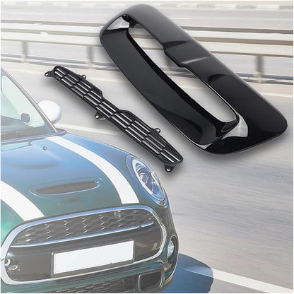 Car Front Air Intake Vent Scoop Car Air Flow Intake Hood Compatible With BMW Compatible With Mini And Cooper R55 R56 R57 R58 R59 2007-2013(Carbon fiber black)