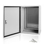 Electrical Box 24 x 16 x 10 Inch Indoor Outdoor Electrical Enclosure Box Steel Junction Box Wall Mounted Universal Electrical Project Box with Safety Locks and Mounting Plates