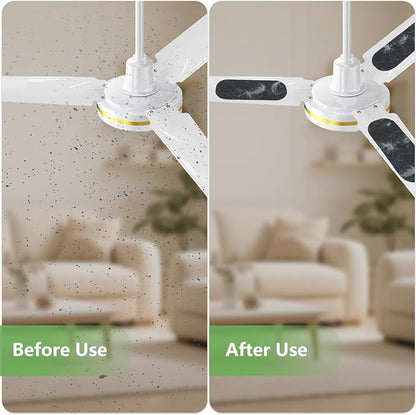 15 Pack Ceiling Fan Filters,Unscented Activated Coconut Shell Carbon Ceiling Fan Air Filters, Easy-Stick Universal Fit Filters,Bringing Fresher and Cleaner Air