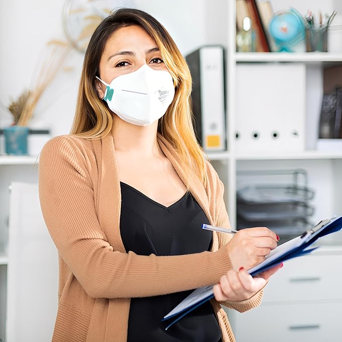 N95 Masks for Adults - NIOSH-Approved Individually Wrapped Reusable N95 Face Masks- 95% Filtration for Easy Breathing