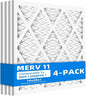 (4 Pack) 14x20x1 Furnace Air Filters, MPR 1200 & FPR 7, MERV 11 Pleated Air Filter (Actual Size: 13.75"x19.75"x0.75")