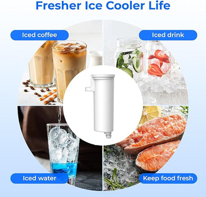 Waterdrop Replacement for GE® Profile Opal Nugget Ice Maker Water Filter, P4INKFILTR, with Ring Pull, NSF 42&372 Certified, BPA-Free, 3 Counts