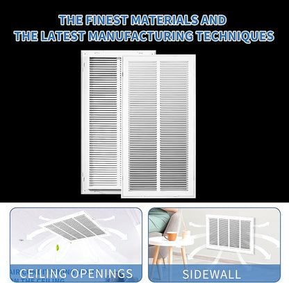 14x30 Return Air Grille [Duct Opening Size],Return Air Vent Cover for Wall Or Ceiling,Steel Return Air Filter Grilles Removable Face/Door for 1 Inch Filters(14"W x 30"H [Duct Opening])