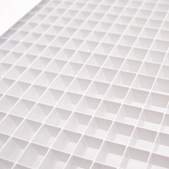 12" x 24" Cube Core Eggcrate Return Air Filter Grille for 1" Filter - Aluminum - White [Outer Dimensions: 14.5" x 26.5]