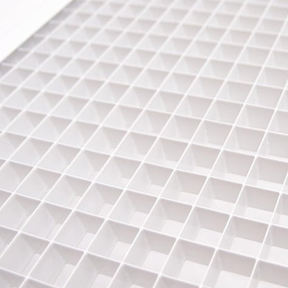 12" x 24" Cube Core Eggcrate Return Air Filter Grille for 1" Filter - Aluminum - White [Outer Dimensions: 14.5" x 26.5]